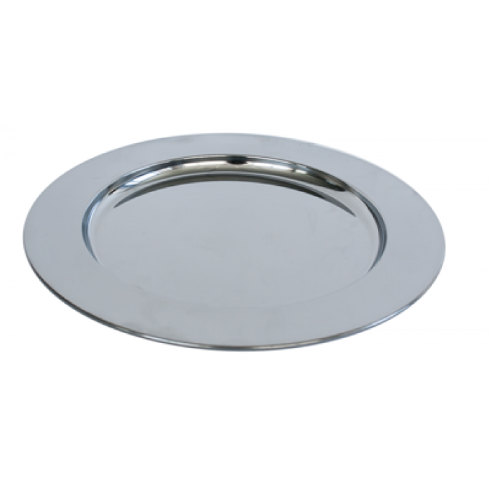 Platou servire tava inox rotund 30cm