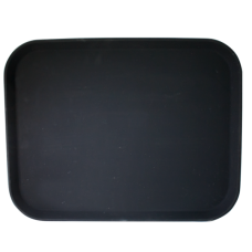 Tava servire ospatar dreptunghiulara RAKI, 40,6x30,5cm, suprafata cauciucata anti-alunecare, neagra