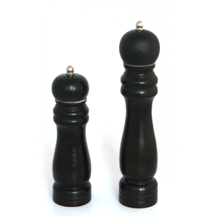 Rasnita din lemn pentru piper RAKI, 20cm, neagra
