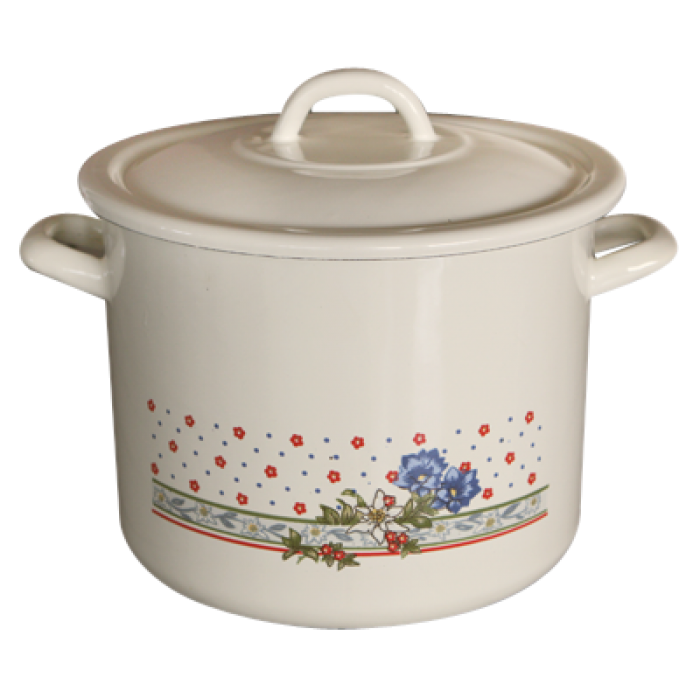 Oala emailata cu capac RAKI Bluie 24cm 8,9lt