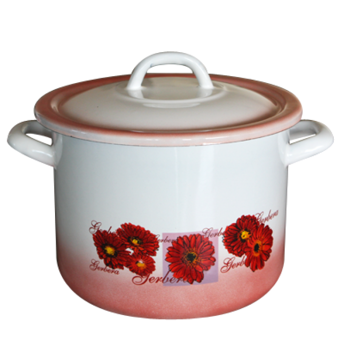 Oala emailata cu capac RAKI Cerebra 8,9lt