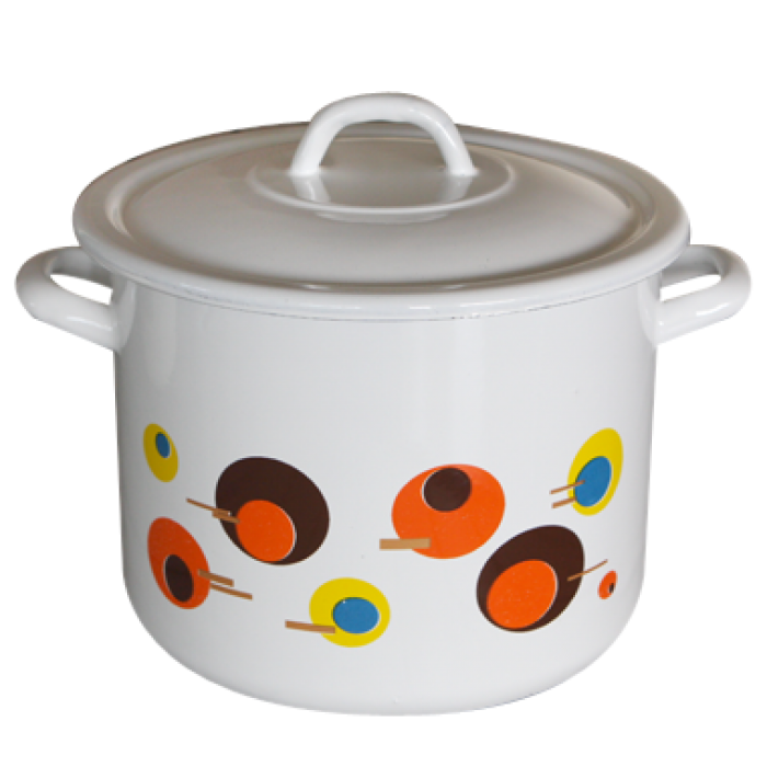 Oala emailata cu capac RAKI Circle 24cm 8,9lt