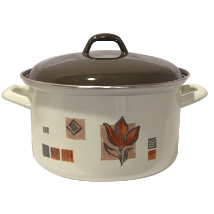 Oala emailata cu capac RAKI Rustica 24cm 6,3lt