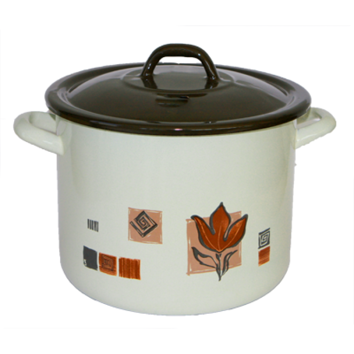 Oala emailata cu capac RAKI Rustica 24cm 8,9lt