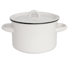 Oala emailata ruseasca 2,9l, D18cm, RAKI, cu capac emailat, diferite culori