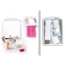 Oglinda baie set 7 piese alb MN0137121