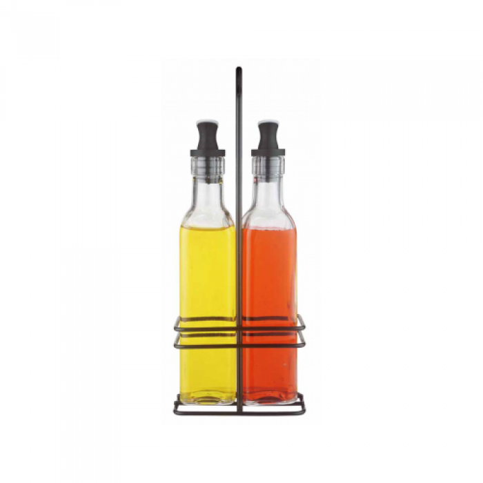 Oliviera 3 piese EasyLife cu suport metalic negru 250ml MN0132104