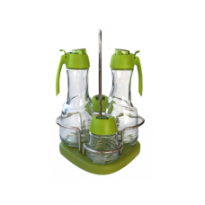 Oliviera 4 piese cu suport lemn MN015423 culoare verde