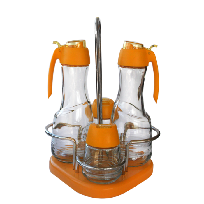 Oliviera 4 piese cu suport lemn MN015425 culoare galben