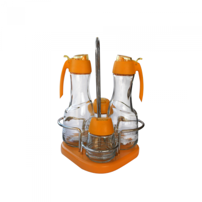 Oliviera 4 piese cu suport lemn MN015425 culoare galben