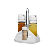 Oliviera 4 piese suport plastic culoare alba COLOR LINE MN010638