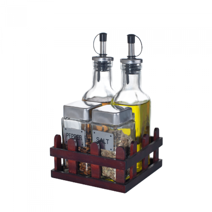 Oliviera 5 piese cu suport lemn GARDUT MN010619