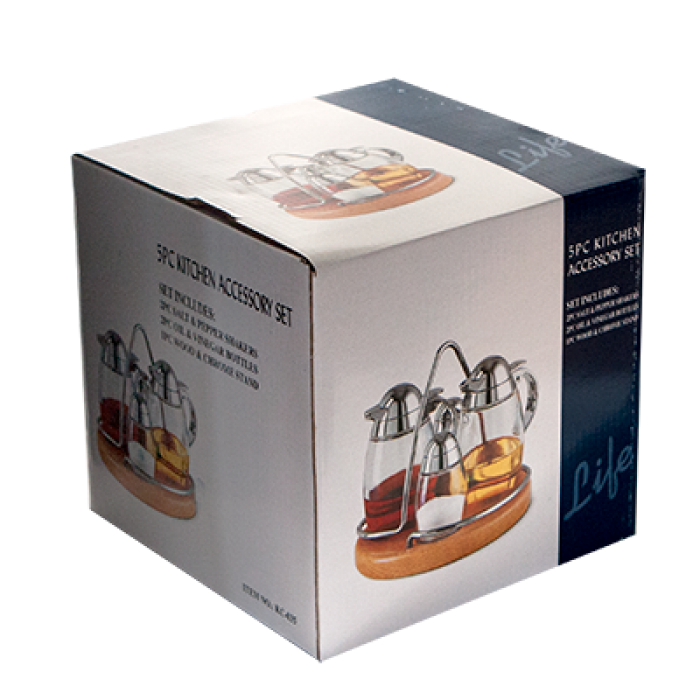 Oliviera GEMMY 4 piese cu suport lemn MN010611 NATURAL