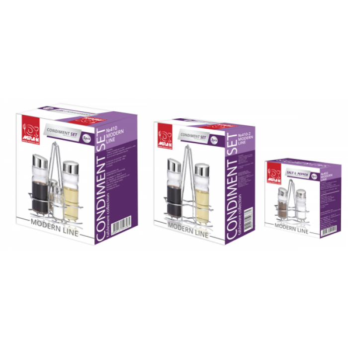 Oliviera MODERN LINE set 4 piese suport inox N-410 MN010646