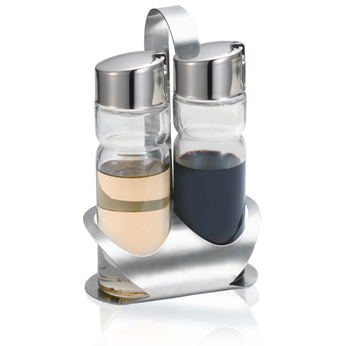 Oliviera ulei masline si otet LUX LINE 2 piese suport inox N-415 MN010636