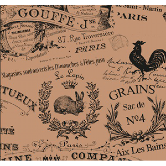 Pachet 500 foi hartie cerata prezentare,servire cartofi prajiti,aperitive LEONE 33x32,5cm VINTAGE MN0143125