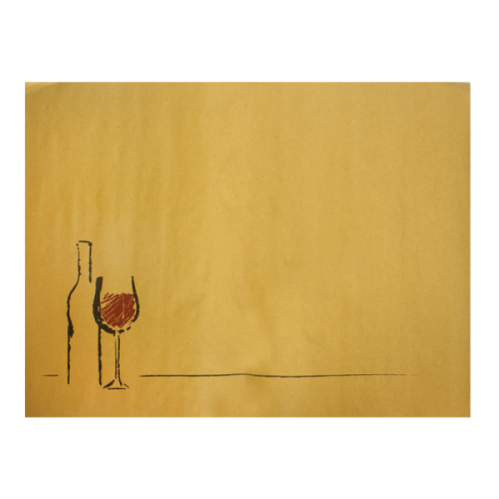 Pachet servetel,suport farfurii din hartie 30x40cm cu décor VIN set 250buc. MN012402 MN012402