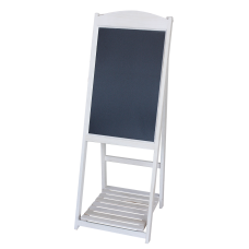 Panou stradal afisare meniu RAKI 41x41xh112cm alb, pentru restaurant, fast-food, cafenele, hoteluri