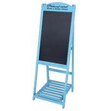 Panou stradal afisare meniu RAKI 41x41xh112cm albastru, pentru restaurant, fast-food, cafenele, hoteluri
