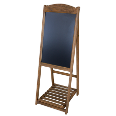 Panou stradal afisare meniu RAKI 41x41xh112cm maro, pentru restaurant, fast-food, cafenele, hoteluri