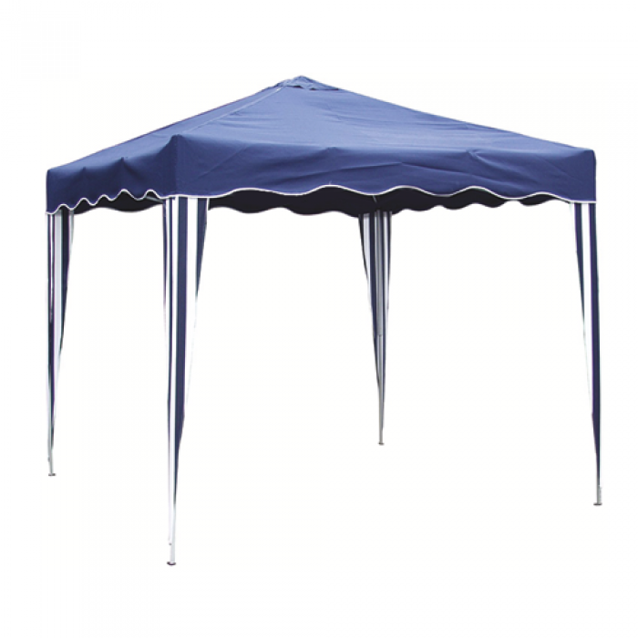 Pavilion patrat 3x3m poliester albastru