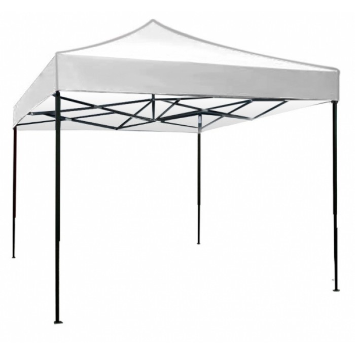 Pavilion, cort gradina pliabil RAKI 3x3m cadru metalic si copertina alba