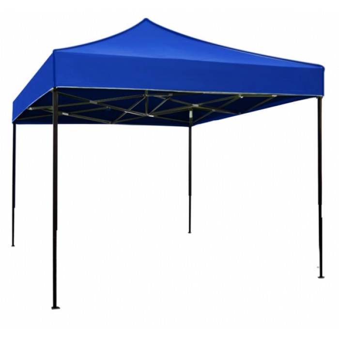 Pavilion, cort gradina pliabil RAKI 3x3m cadru metalic si copertina albastra