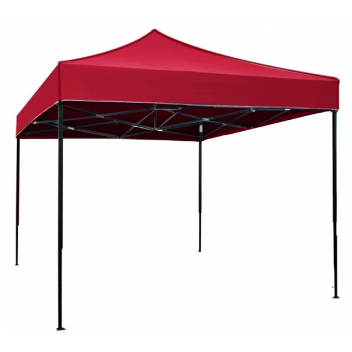 Pavilion, cort gradina pliabil RAKI 3x3m cadru metalic si copertina rosie
