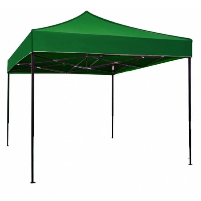 Pavilion, cort gradina pliabil RAKI 3x3m cadru metalic si copertina verde