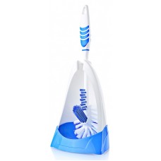 Perie WC cu suport plastic RAKI 14,8x13xh36cm