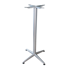 Picior, baza din aluminiu pentru masa bar RAKI gri clasic h105cm