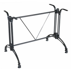Picior, baza aluminiu pentru blat dreptunghiular RAKI negru clasic h69cm