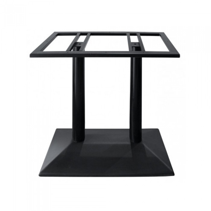 Picior, baza metalica pentru masa cu blat dreptunghiular RAKI 73x40xh72cm negru