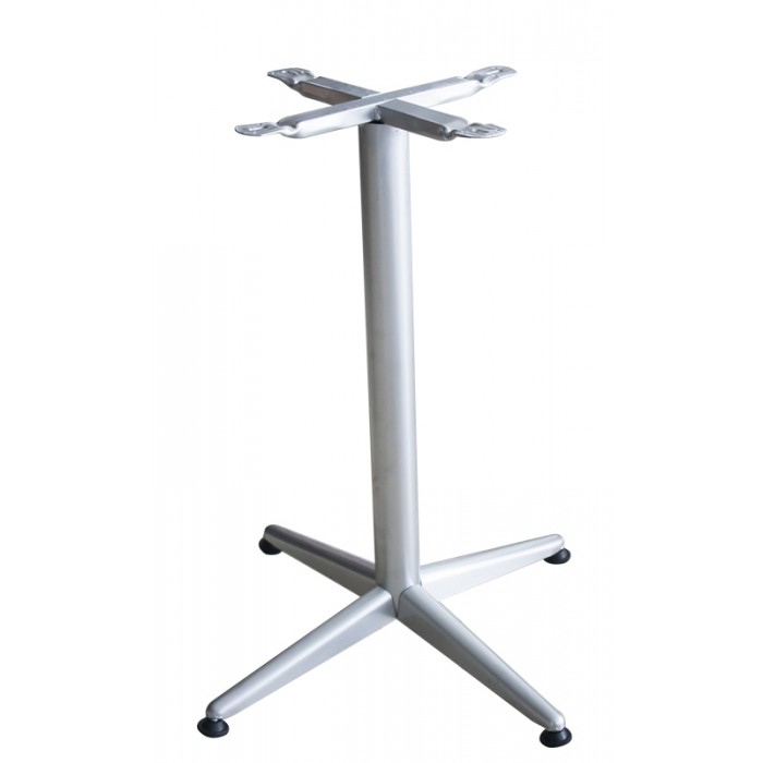 Picior, baza din metal pentru blat patrat, rotund RAKI culoare gri clasic h72cm