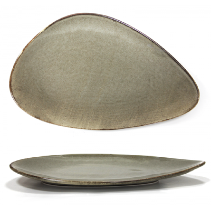 Platou ANTIQUE GREY portelan triunghi 24cm MN0156101