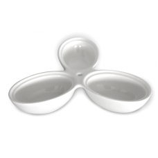 Platou portelan compartimentat 23cm pentru alune,nucifere,migdale
