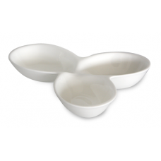 Platou portelan compartimentat 25,4cm pentru alune,nucifere,migdale