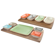 Platou cu doua fete pentru servire BONNA ACACIA 45x23cm (AKS 03MV)