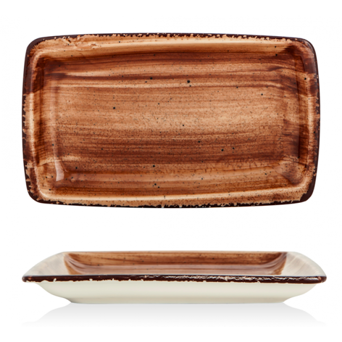 Platou dreptunghiular GURAL colectia BROWN 29x17cm MN0180454