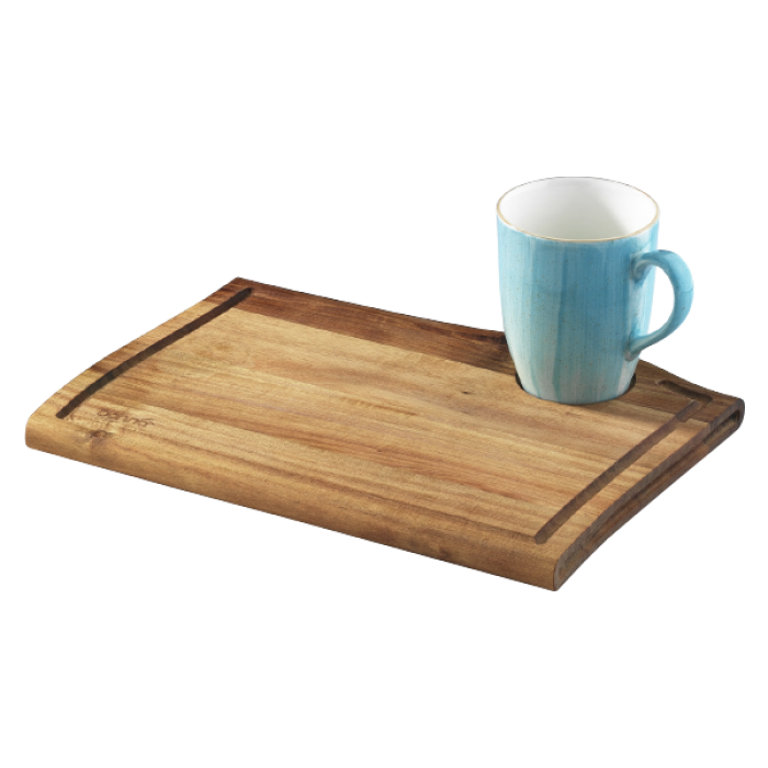 Platou dreptunghiular lemn pentru servit cafea BONNA ACACIA 34x15cm MN0101368