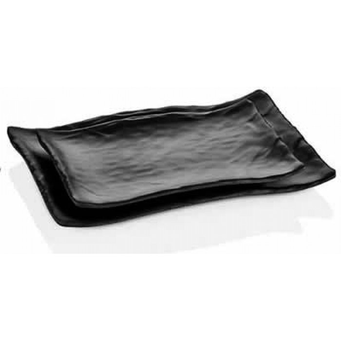 Platou dreptunghiular melamina RAKI TERRA, 27,7x19,2xh2,8cm, negru