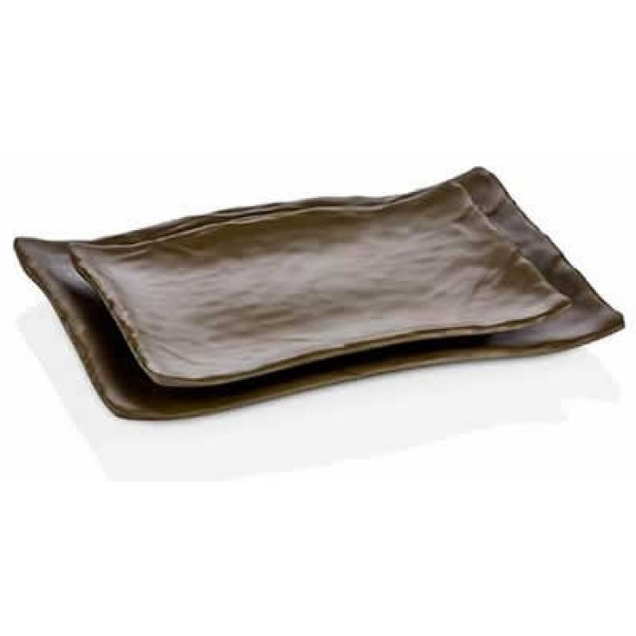 Platou dreptunghiular melamina RAKI TERRA, 27,7x19,2xh2,8cm, kaki
