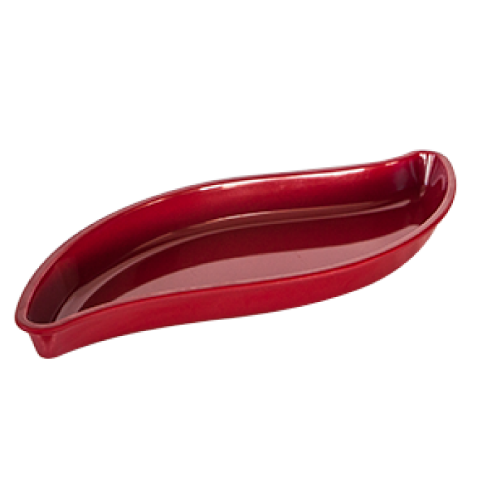 Platou frunza melamina RAKI 51x20cm rosie MN0136363