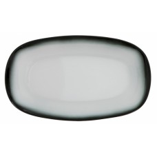 Platou oval GURAL colectia MARMARIS-WHITE,BLACK 29x17cm MN0180559