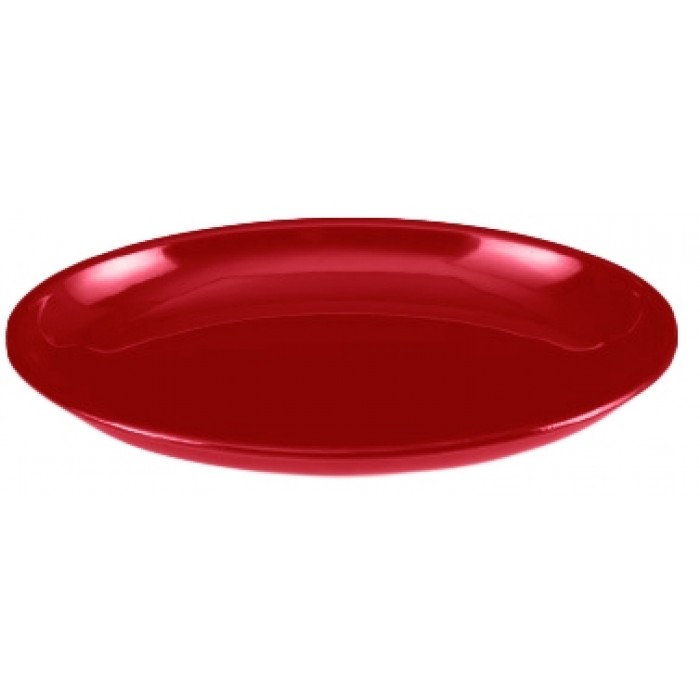 Platou oval RAKI, 40,5x29,5xh5cm, rosu