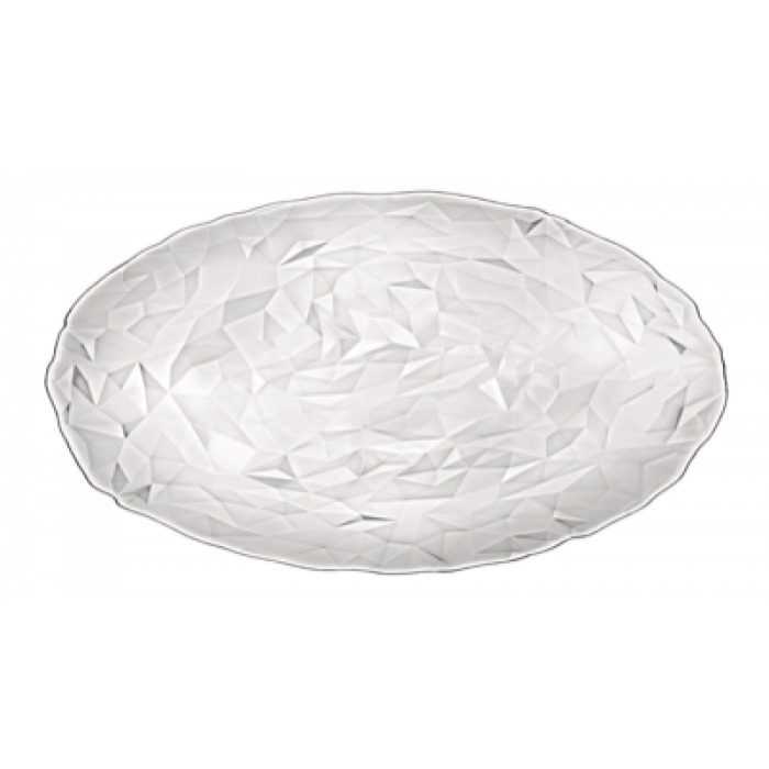 Platou oval din sticla BORMIOLI DIAMOND 34x26xh1,4cm