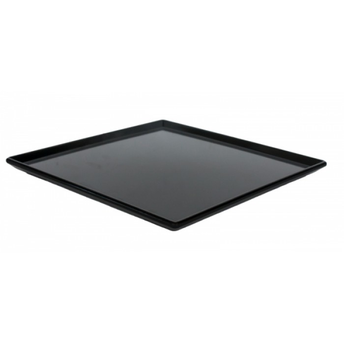 Platou, tava bufet melamina RAKI, 24x24xh1cm, negru