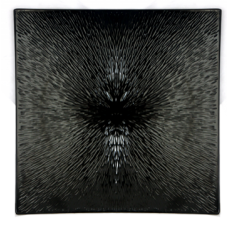 Platou patrat melamina RAKI SAKU, 31x31xh4cm, negru