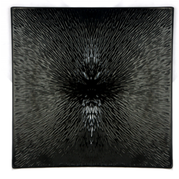 Platou patrat melamina RAKI SAKU, 31x31xh4cm, negru