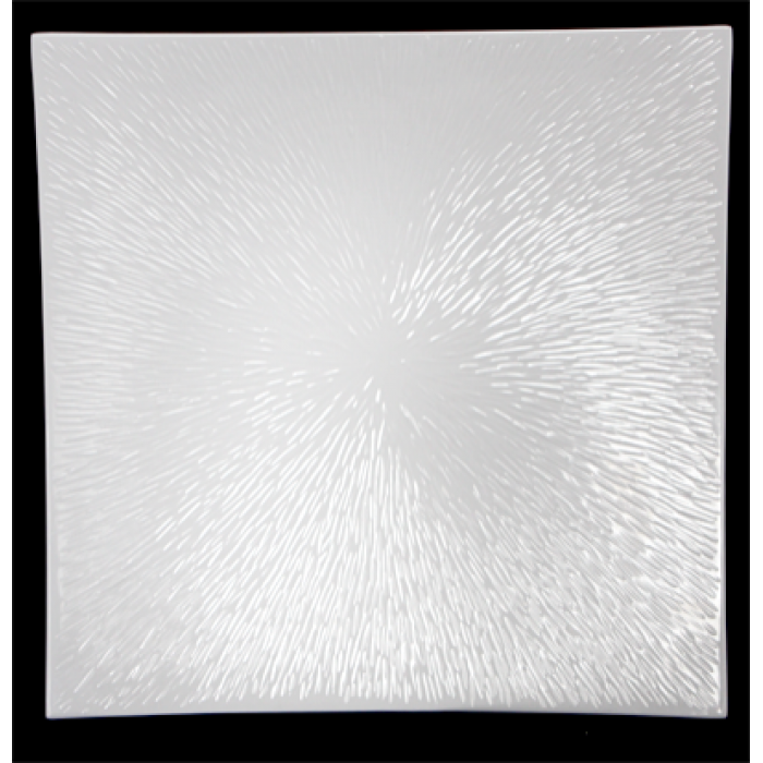 Platou patrat melamina RAKI SAKU, 31x31xh4cm, alb